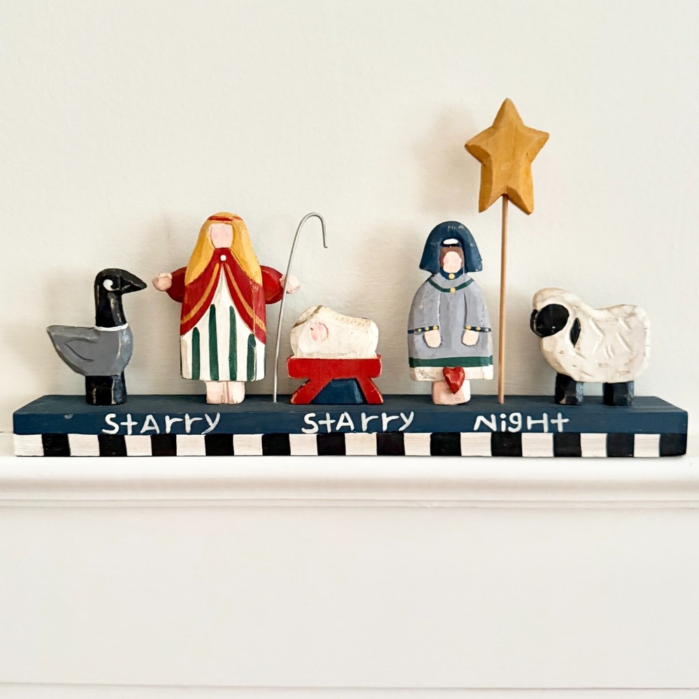 Starry Night Nativity ~ Midwest of Cannon Falls Ilona Steelhammer ~ 11" Long - Picture 3 of 9